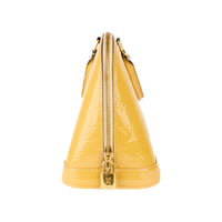 LOUIS VUITTON - Sac à main Alma PM cuir vernis jaune - Handbag