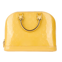 LOUIS VUITTON - Sac à main Alma PM cuir vernis jaune - Handbag