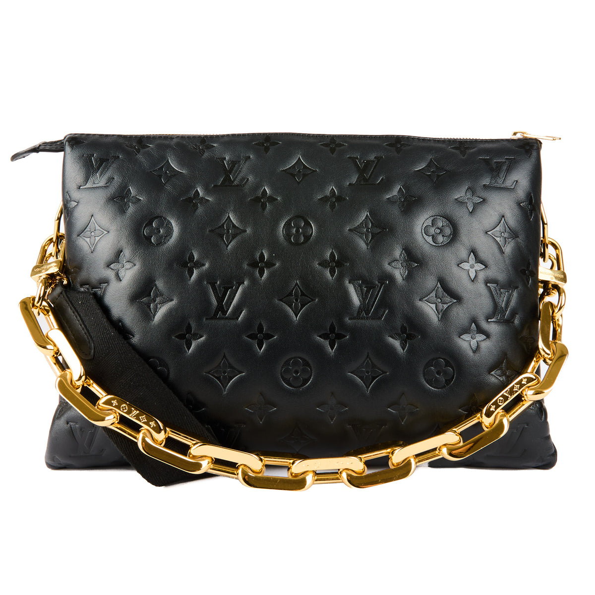 LOUIS VUITTON - Coussin PM crossbody bag in black leather - Handbag