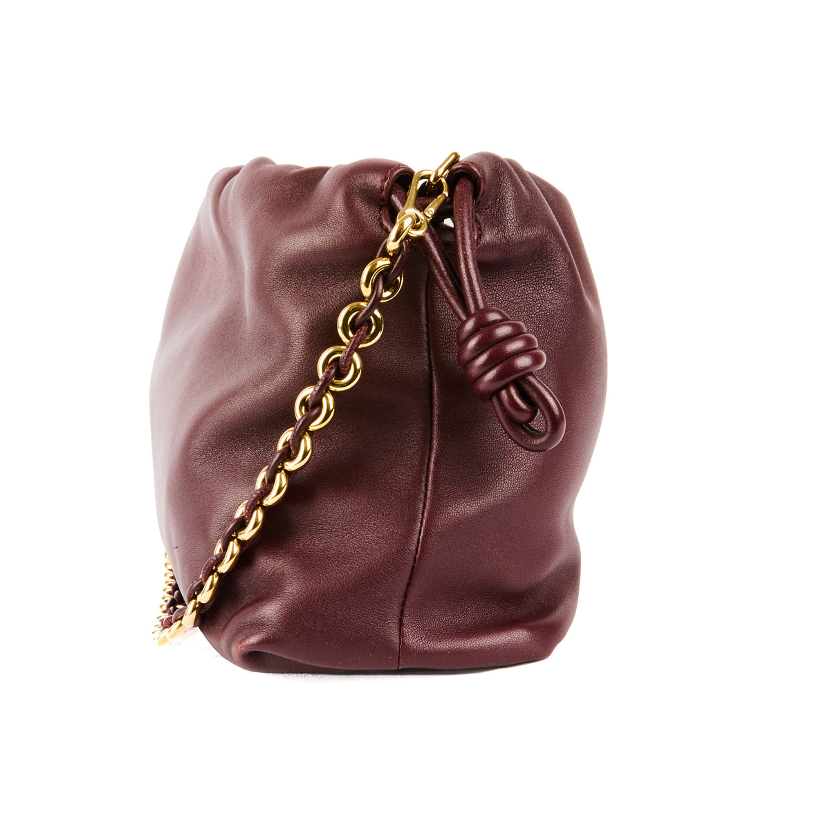 LOEWE - Flamenco Burgundy Leather Crossbody Bag