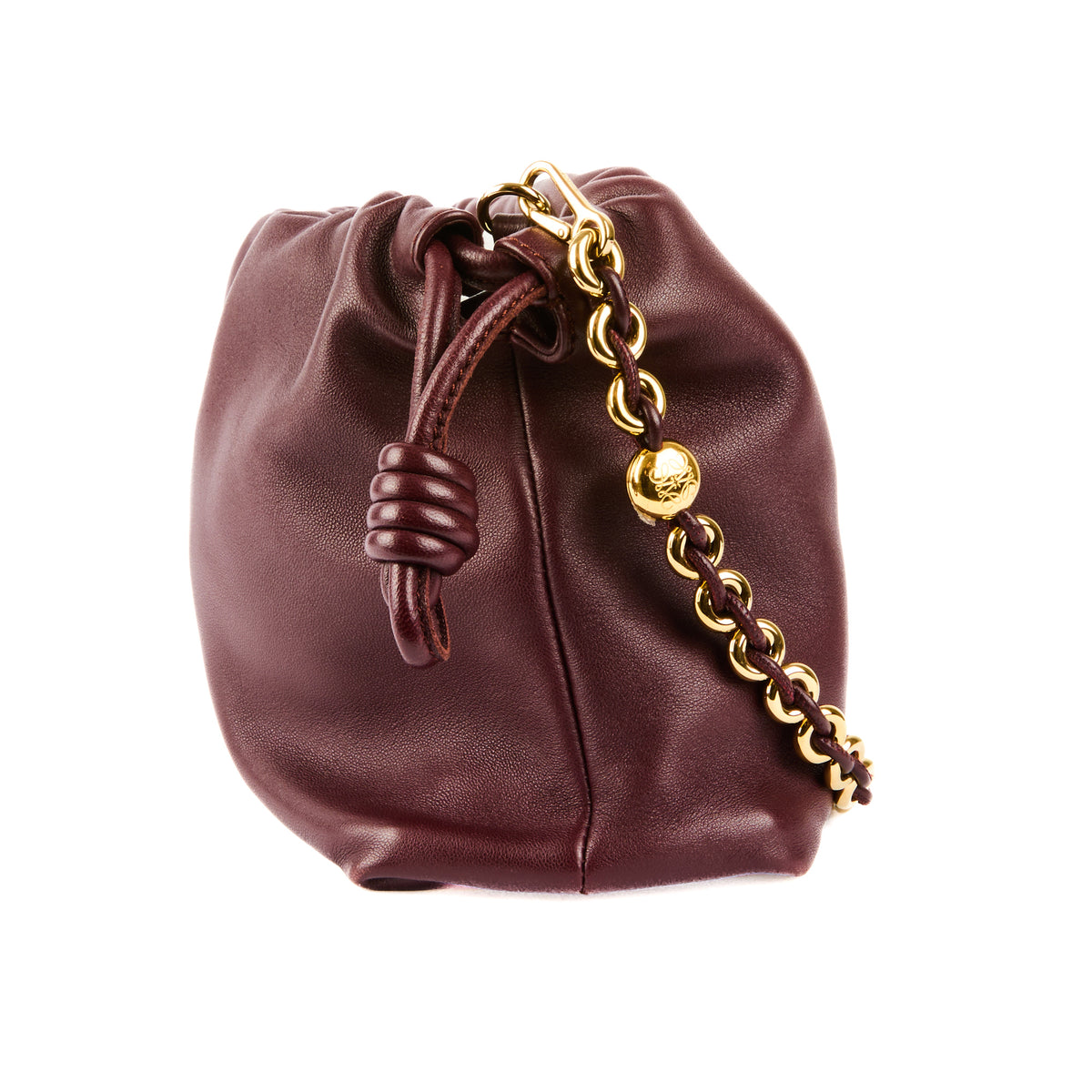 LOEWE - Flamenco Burgundy Leather Crossbody Bag