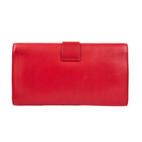 SAINT LAURENT - Red leather Chyc pouch - Pouchbag