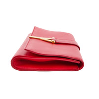 SAINT LAURENT - Red leather Chyc pouch - Pouchbag