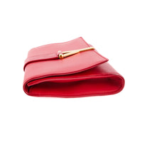 SAINT LAURENT - Red leather Chyc pouch - Pouchbag