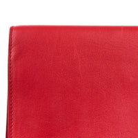 SAINT LAURENT - Red leather Chyc pouch - Pouchbag