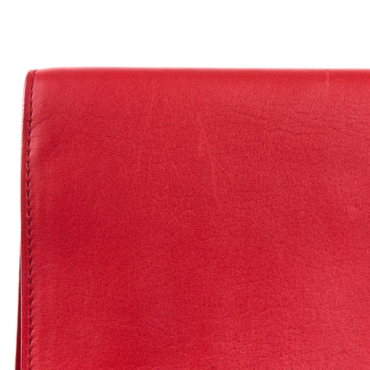 SAINT LAURENT - Red leather Chyc pouch - Pouchbag