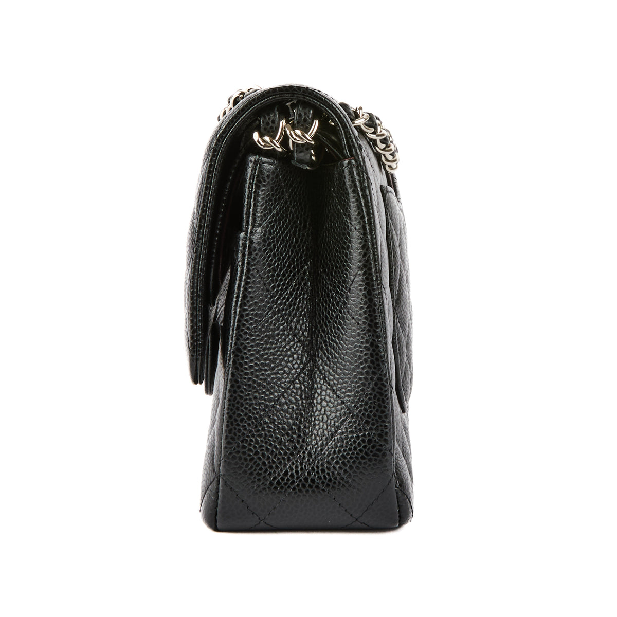 CHANEL - Classic Timeless Crossbody Bag Black Caviar Leather - Handbag