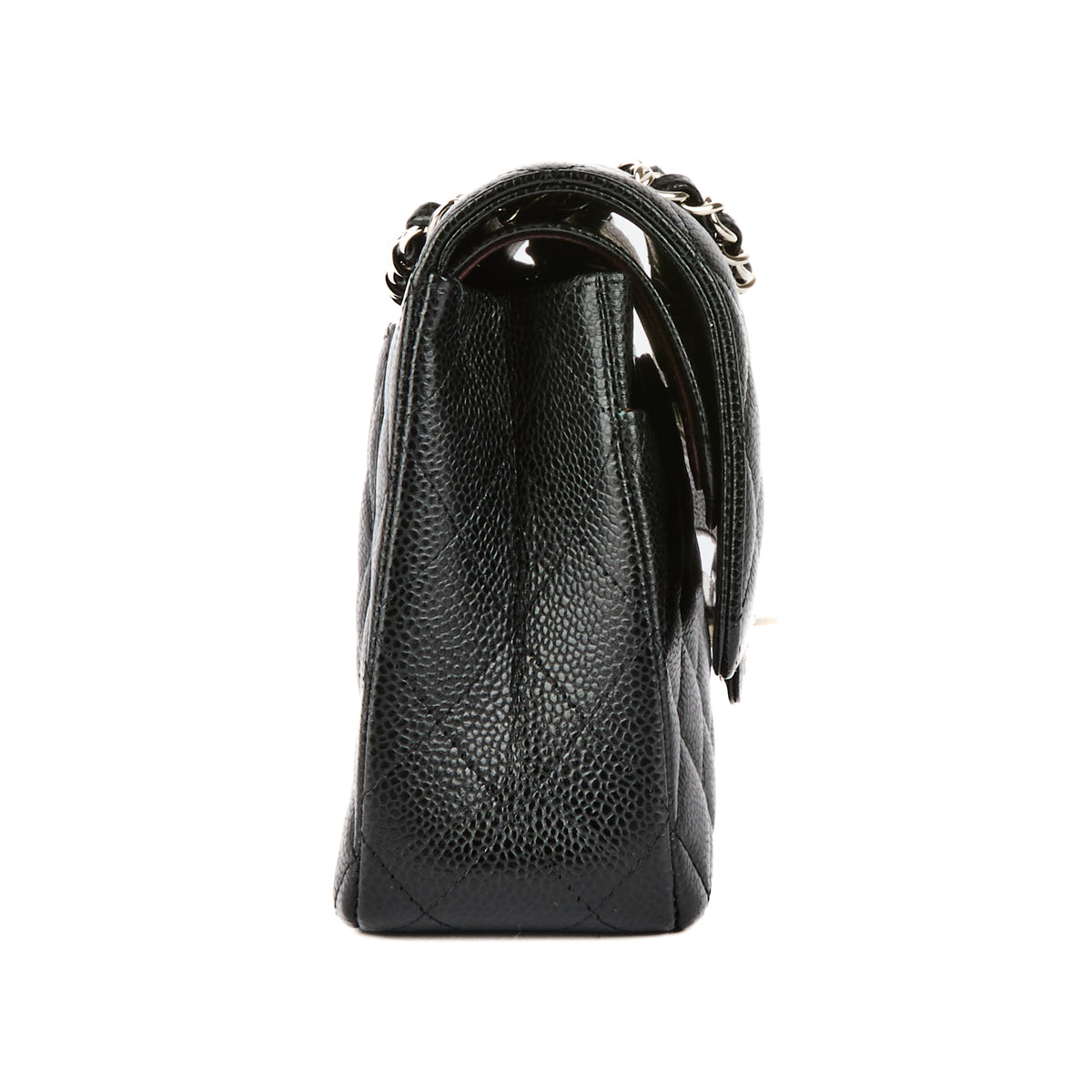 CHANEL - Classic Timeless Crossbody Bag Black Caviar Leather - Handbag