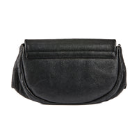 CHANEL - Sac à main Wallet on chain demi lune logo CC cuir caviar noir - Handbag