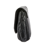 CHANEL - Sac à main Wallet on chain demi lune logo CC cuir caviar noir - Handbag