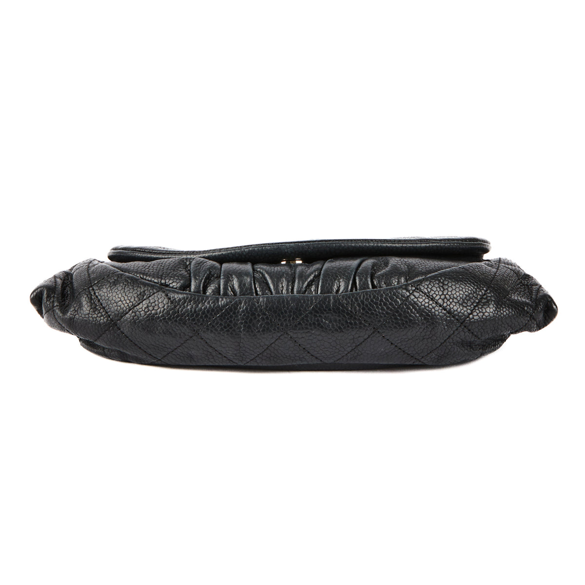 CHANEL - Sac à main Wallet on chain demi lune logo CC cuir caviar noir - Handbag