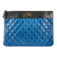 CHANEL - Pochette Logo CC bicolore Matelassée - Pouch HandBag