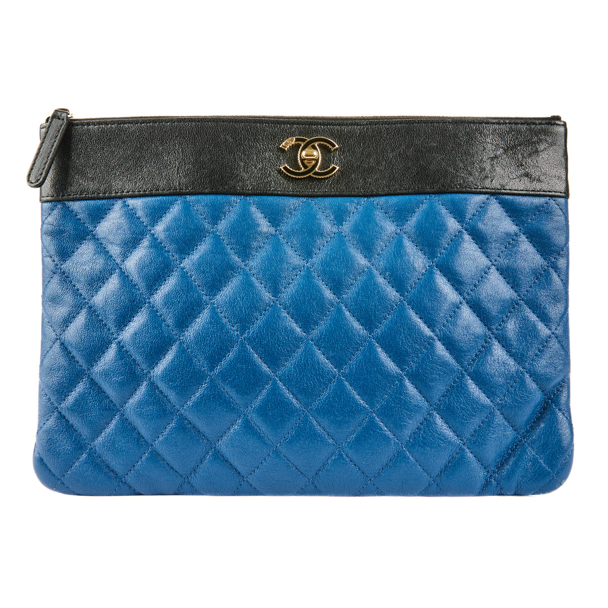 CHANEL - Pochette Logo CC bicolore Matelassée - Pouch HandBag