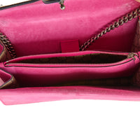 GUCCI - Dionysus GG canvas and pink bag
