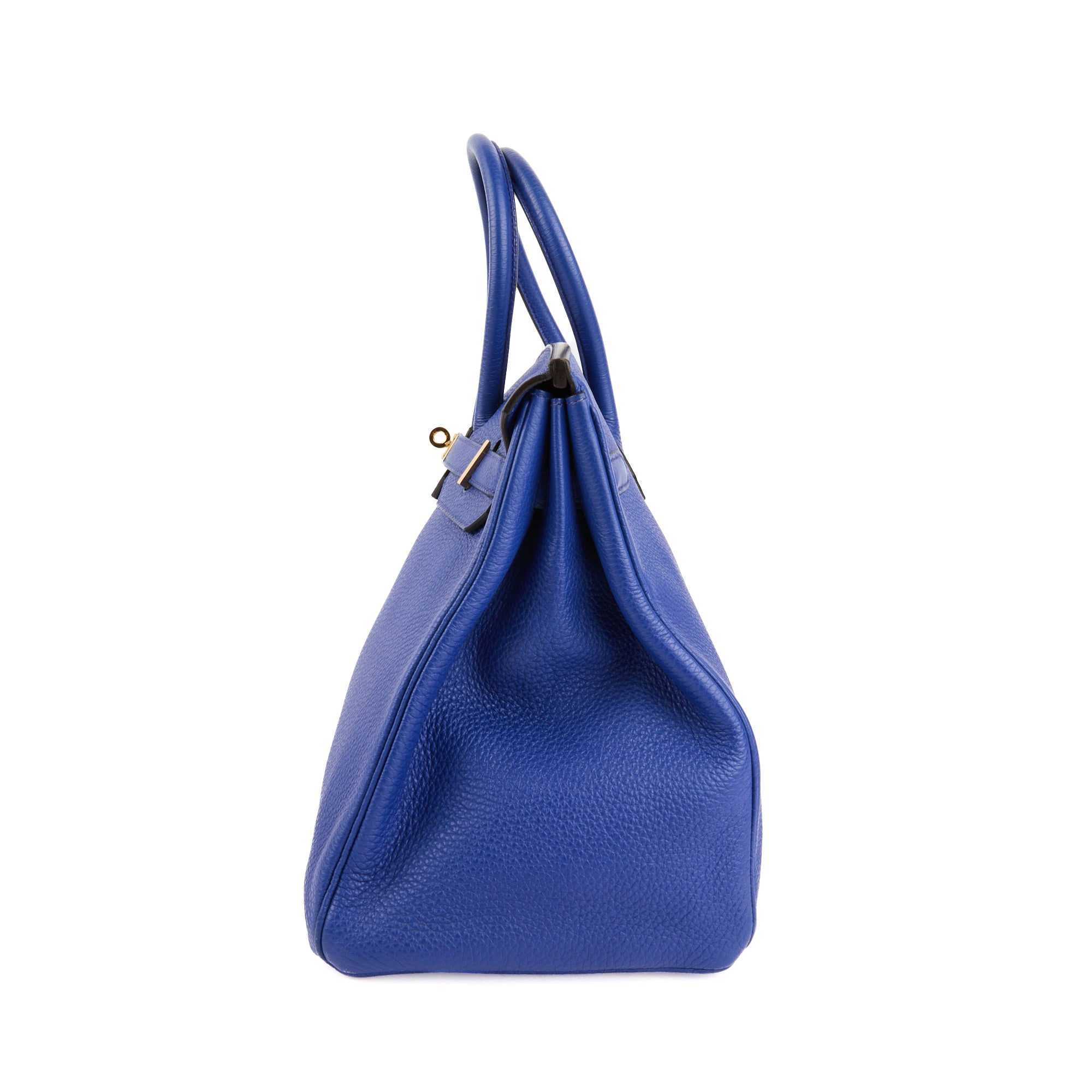 HERMES - Birkin 35 handbag in blue Togo leather - Handbag 