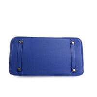 HERMES - Birkin 35 handbag in blue Togo leather - Handbag 