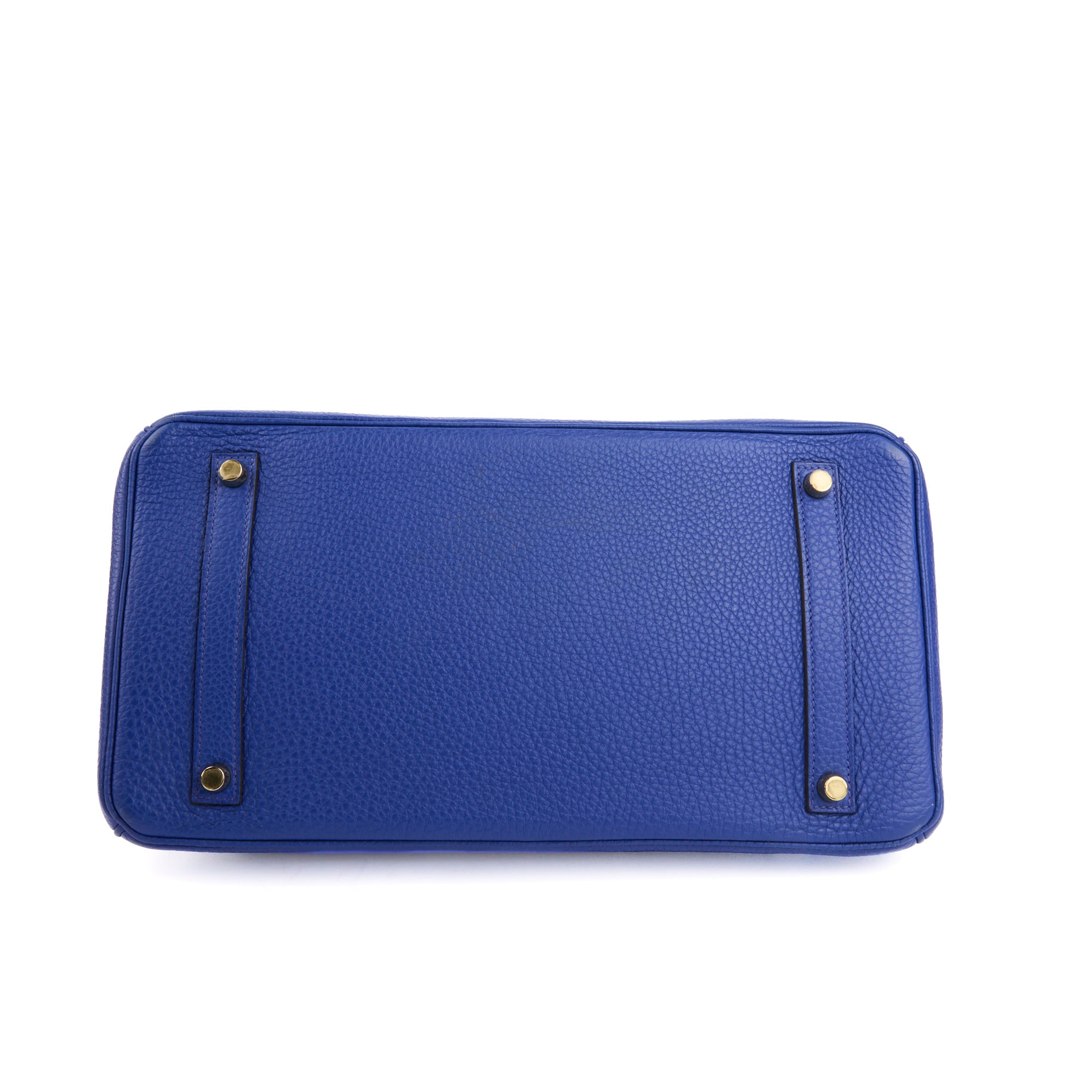 HERMES - Birkin 35 handbag in blue Togo leather - Handbag 