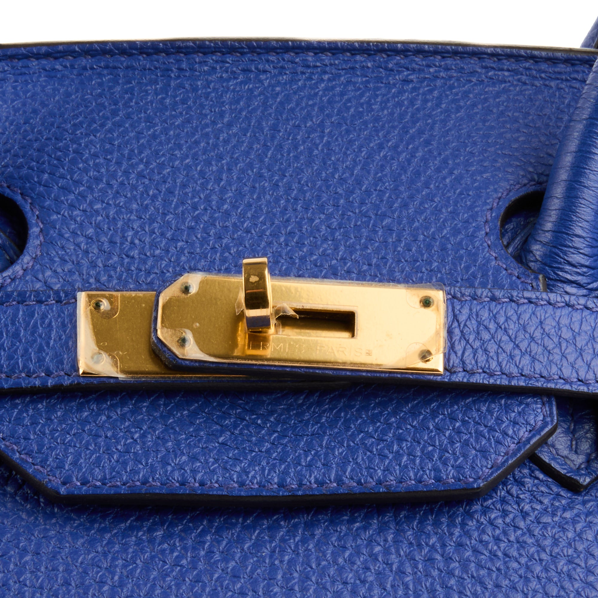 HERMES - Birkin 35 handbag in blue Togo leather - Handbag 