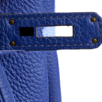 HERMES - Birkin 35 handbag in blue Togo leather - Handbag 