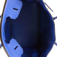 HERMES - Birkin 35 handbag in blue Togo leather - Handbag 