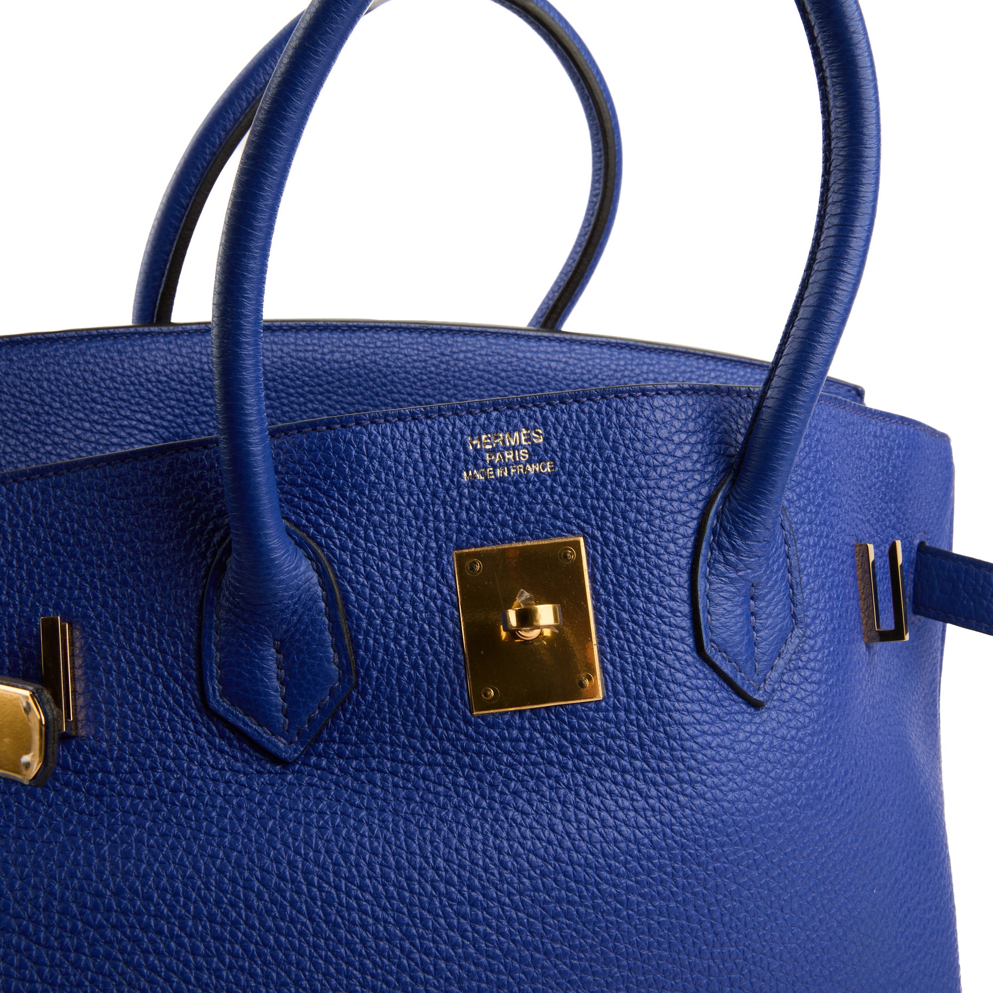 HERMES - Birkin 35 handbag in blue Togo leather - Handbag 