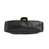 GUCCI - Sac bandoulière Marmont cuir noir - Handbag