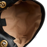 GUCCI - Sac bandoulière Marmont cuir noir - Handbag