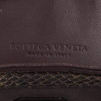 BOTTEGA VENETA - Sac à main Roma cuir Intrecciato python violet - Handbag