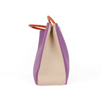 DIOR - Diorissimo Large purple orange leather shoulder bag - Handbag