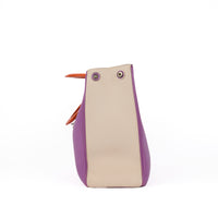 DIOR - Diorissimo Large purple orange leather shoulder bag - Handbag