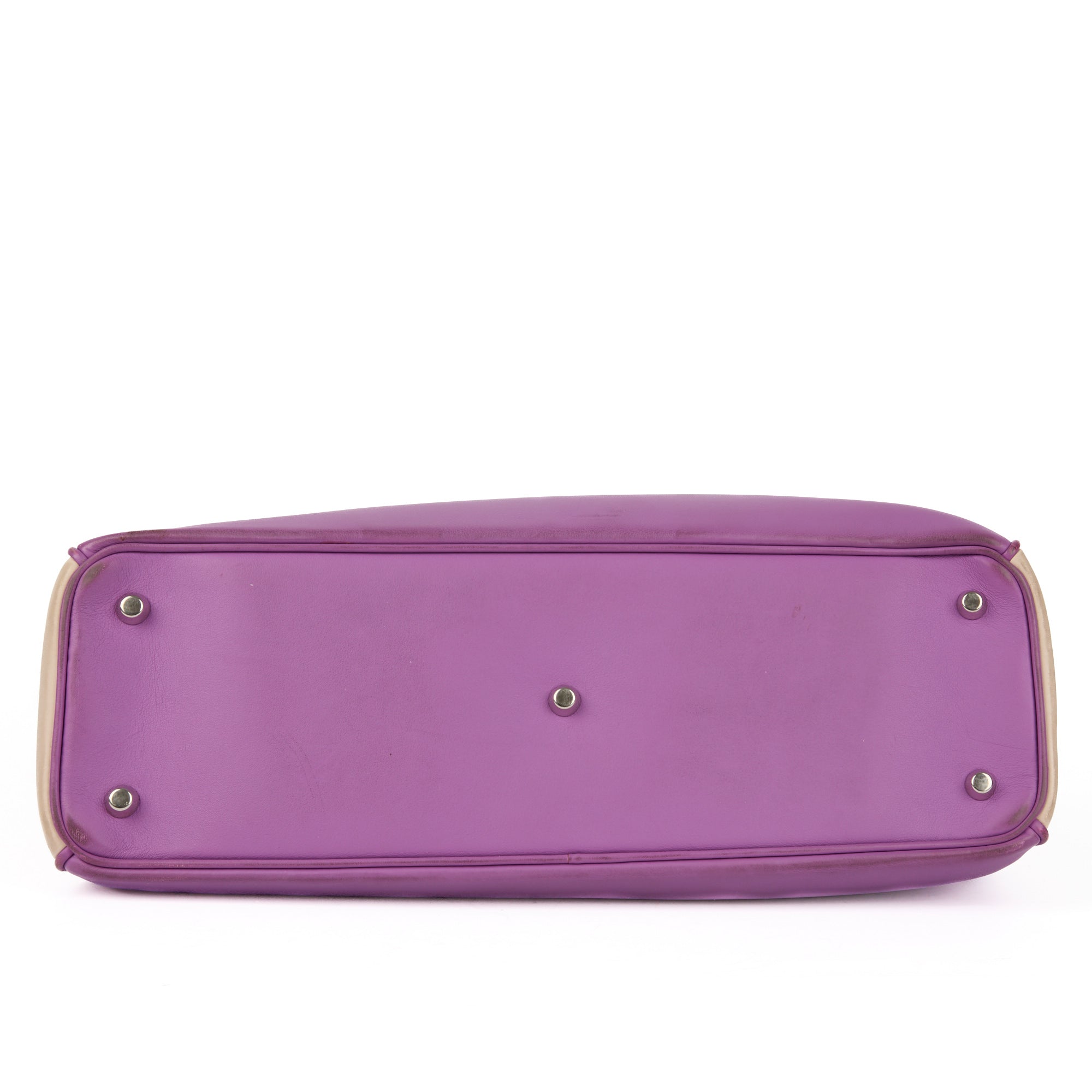 DIOR - Diorissimo Large purple orange leather shoulder bag - Handbag