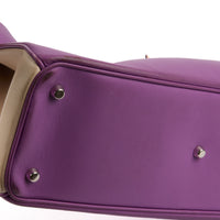 DIOR - Diorissimo Large purple orange leather shoulder bag - Handbag