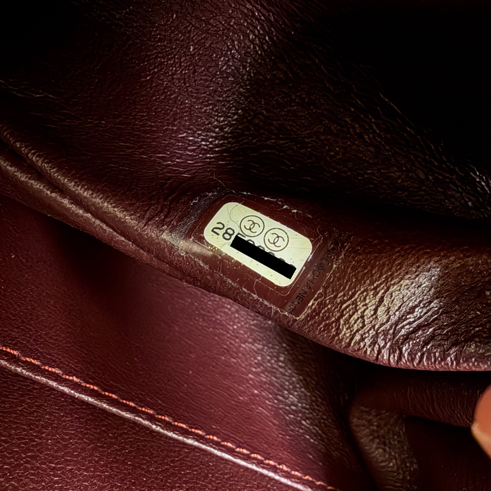 CHANEL - Sac Bandoulière 2.55 Medium cuir noir - Handbag