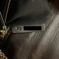 VALENTINO - Sac bandoulière Glamlock cuir python poulain noir - Handbag