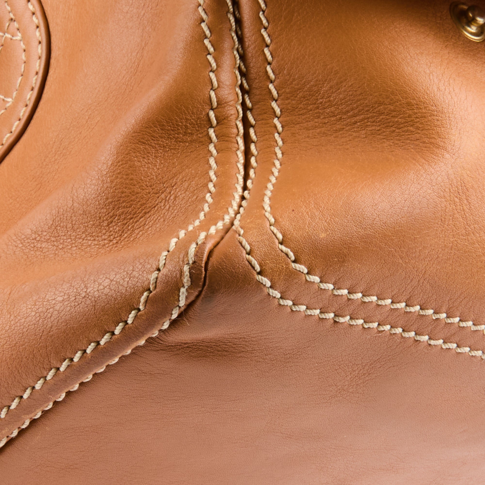 CELINE - Sac à main Boogie cuir beige - Handbag