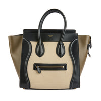 CELINE - Sac à main Luggage Large cuir grainé tricolore - Handbag