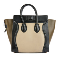 CELINE - Sac à main Luggage Large cuir grainé tricolore - Handbag