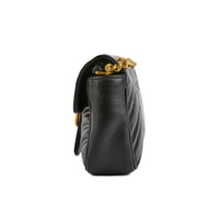 GUCCI - Sac à bandoulière Marmont PM cuir noir - Handbag