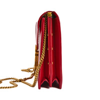 SAINT LAURENT - Sac à main Cassandra cuir rouge - Handbag