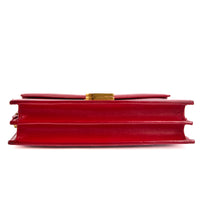 SAINT LAURENT - Sac à main Cassandra cuir rouge - Handbag