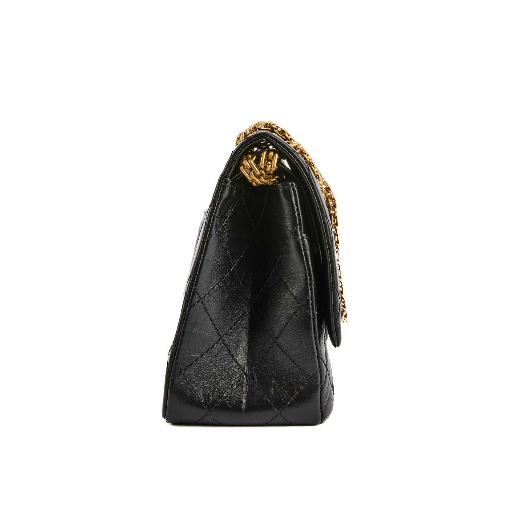 CHANEL - Sac Bandoulière 2.55 Jumbo cuir noir - Handbag