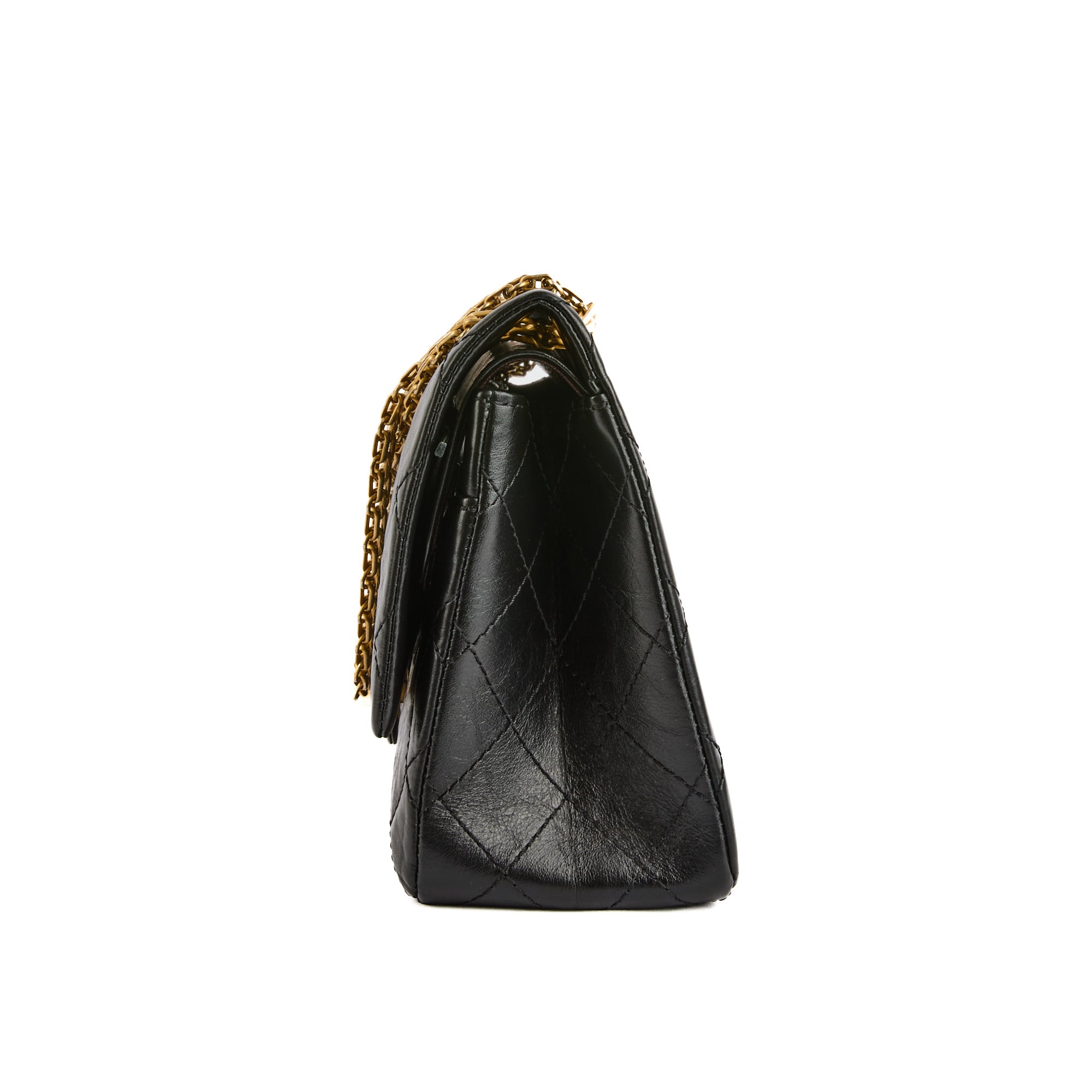 CHANEL - Sac Bandoulière 2.55 Jumbo cuir noir - Handbag