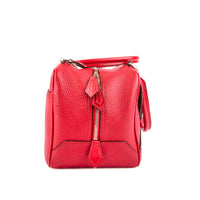 LOUIS VUITTON - Sac à main Neo Square cuir grainé rouge - Handbag
