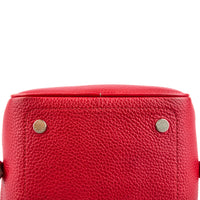 LOUIS VUITTON - Sac à main Neo Square cuir grainé rouge - Handbag