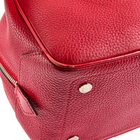 LOUIS VUITTON - Sac à main Neo Square cuir grainé rouge - Handbag