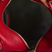 LOUIS VUITTON - Sac à main Neo Square cuir grainé rouge - Handbag
