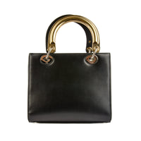 DIOR - Sac à main Lady Medium Dior Patch cuir noir - Hand Bag