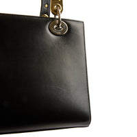 DIOR - Sac à main Lady Medium Dior Patch cuir noir - Hand Bag