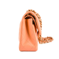 CHANEL - Sac bandoulière Small Classique Timeless cuir rose - Handbag