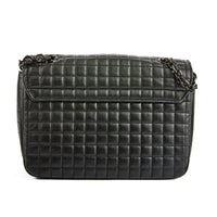 CELINE - Sac bandoulière Classique C cuir matelassé noir - Handbag